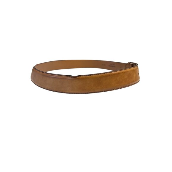Magnanni Men’s Tan Leather Belt – Size 34, Handcrafted in Spain, Classic Western - Picture 4 of 7